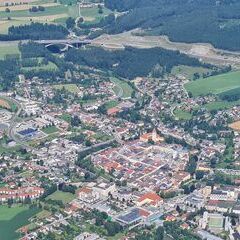 Flugwegposition um 13:03:14: Aufgenommen in der Nähe von Waldburg, Österreich in 1571 Meter